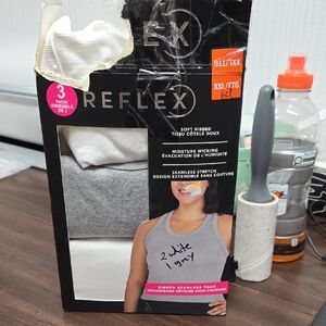 Reflex Size XXL 3 Pack of Ribbed Seamless Tank Tops